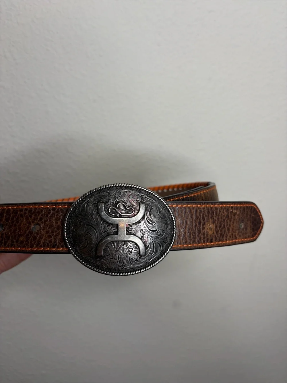 Hooey | Kid’s Western Whipstitch Leather Belt